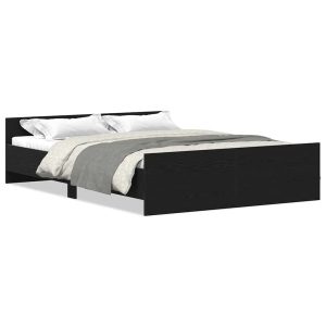 Łóżko Czarne Rama Łóżka Ze Stelażem Do Sypialni Pokoju 120×190 cm 827677 Łóżko Czarne Rama Łóżka Ze Stelażem Do Sypialni Pokoju 120×190 cm 827677
