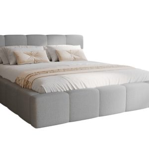 Łóżko designerskie do sypialni szare boucle bubble NOVS 750062 Łóżko designerskie do sypialni szare boucle bubble NOVS 750062