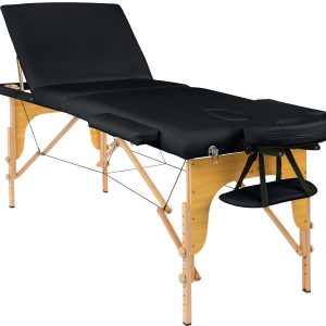 Łóżko do masażu FUNFIT HOME&GARDEN stół 3 segmentowy drewniany XXL + torba 1001620