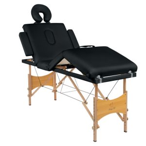 Łóżko do masażu FUNFIT HOME&GARDEN stół 4 segmentowy drewniany +torba 803276