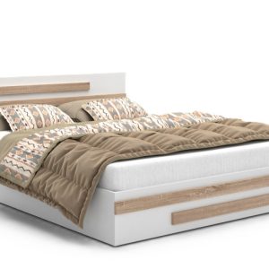 Łóżko do sypialni ALDO BETA 120×200 w zestawie z materacem – białe 718165 Łóżko do sypialni ALDO BETA 120×200 w zestawie z materacem – białe 718165
