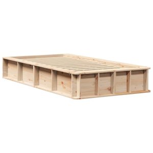 Łóżko Drewniane 100×200 Brązowe Rama Łóżka Jednoosobowe do Sypialni 1102277 Łóżko Drewniane 100×200 Brązowe Rama Łóżka Jednoosobowe do Sypialni 1102277