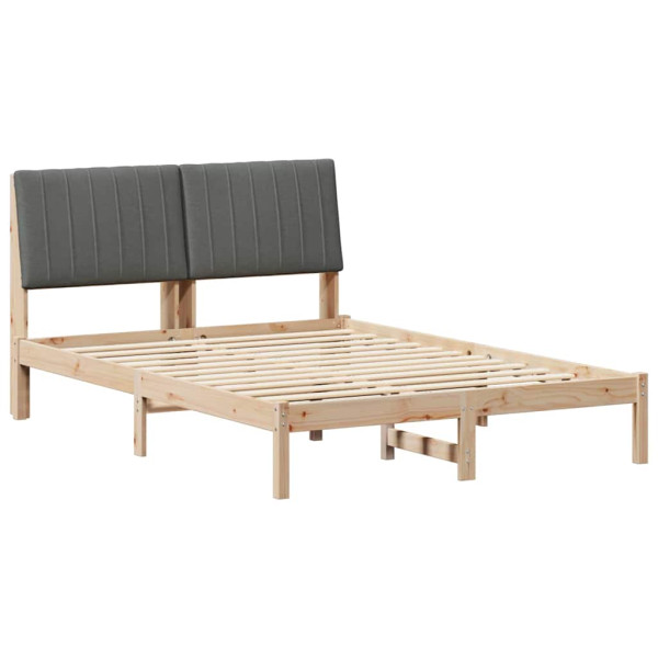 Łóżko Drewniane 135x190 Brązowe Rama Łóżka Dwuosobowe do Sypialni 1103426