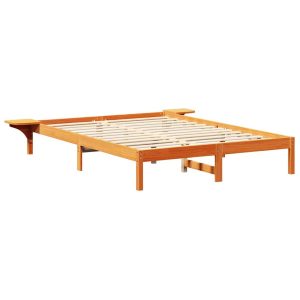 Łóżko Drewniane 140×200 Brązowe Rama Łóżka Dwuosobowe do Sypialni 1102742 Łóżko Drewniane 140×200 Brązowe Rama Łóżka Dwuosobowe do Sypialni 1102742