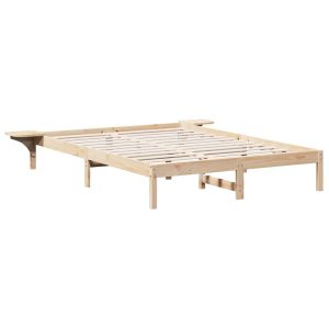 Łóżko Drewniane 140×200 Brązowe Rama Łóżka Dwuosobowe do Sypialni 1103309 Łóżko Drewniane 140×200 Brązowe Rama Łóżka Dwuosobowe do Sypialni 1103309
