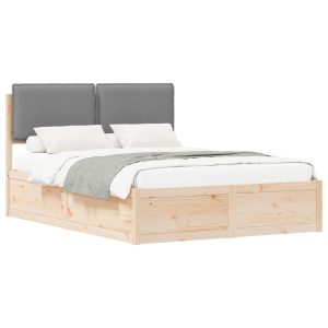 Łóżko Drewniane 150×200 Brązowe Rama Łóżka Dwuosobowe do Sypialni 1103230 Łóżko Drewniane 150×200 Brązowe Rama Łóżka Dwuosobowe do Sypialni 1103230