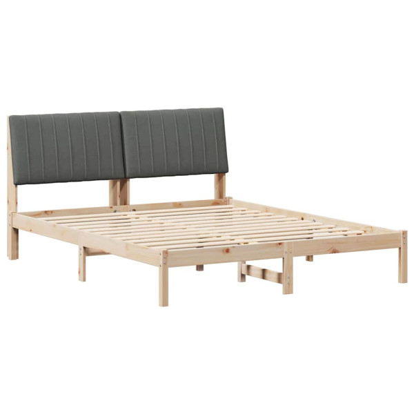 Łóżko Drewniane 150x200 Brązowe Rama Łóżka Dwuosobowe do Sypialni 1102204