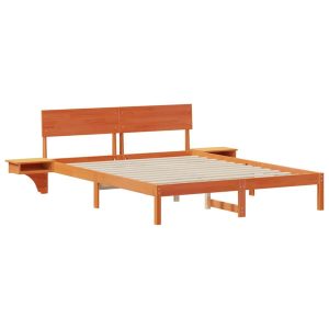 Łóżko Drewniane 150×200 Brązowe Rama Łóżka Dwuosobowe do Sypialni 1103507 Łóżko Drewniane 150×200 Brązowe Rama Łóżka Dwuosobowe do Sypialni 1103507