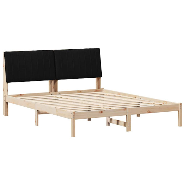 Łóżko Drewniane 160x200 Brązowe Rama Łóżka Dwuosobowe do Sypialni 1103260