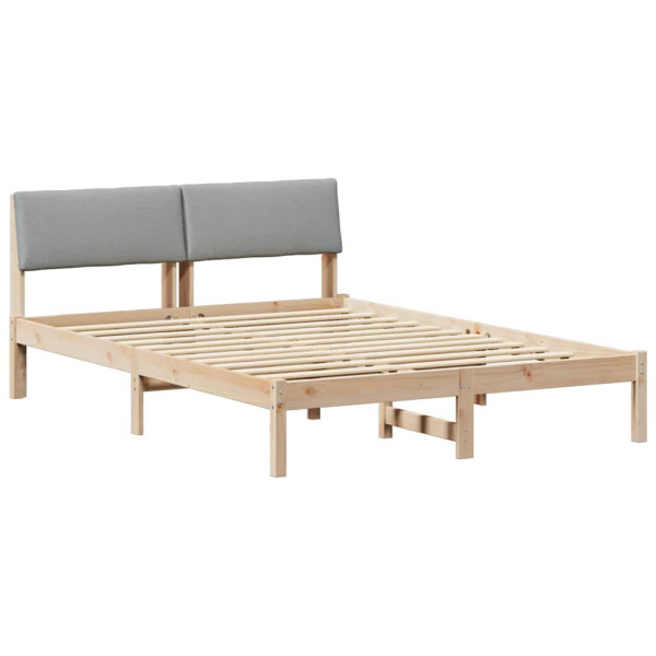 Łóżko Drewniane 160x200 Brązowe Rama Łóżka Dwuosobowe do Sypialni 1103411