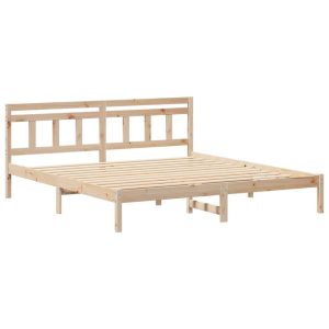 Łóżko Drewniane 180×200 Brązowe Rama Łóżka Dwuosobowe do Sypialni 1103613 Łóżko Drewniane 180×200 Brązowe Rama Łóżka Dwuosobowe do Sypialni 1103613