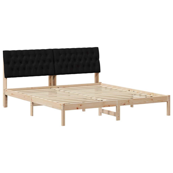 Łóżko Drewniane 180x200 Brązowe Rama Łóżka Dwuosobowe do Sypialni 1102254