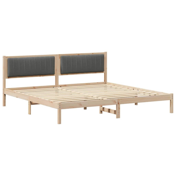 Łóżko Drewniane 200x200 Brązowe Rama Łóżka Dwuosobowe do Sypialni 1102647