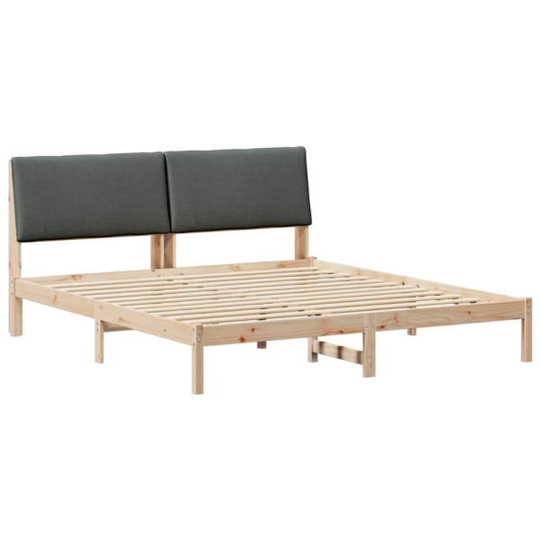 Łóżko Drewniane 200x200 Brązowe Rama Łóżka Dwuosobowe do Sypialni 1102762