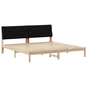 Łóżko Drewniane 200×200 Brązowe Rama Łóżka Dwuosobowe do Sypialni 1102845