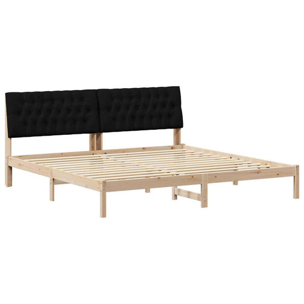 Łóżko Drewniane 200x200 Brązowe Rama Łóżka Dwuosobowe do Sypialni 1102845