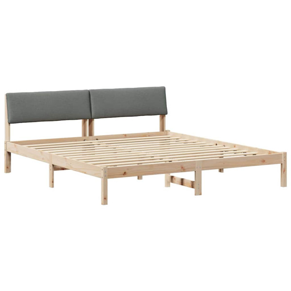 Łóżko Drewniane 200x200 Brązowe Rama Łóżka Dwuosobowe do Sypialni 1102363