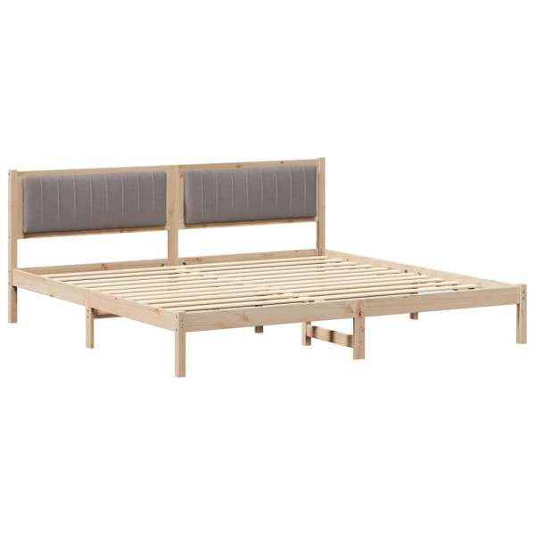 Łóżko Drewniane 200x200 Brązowe Rama Łóżka Dwuosobowe do Sypialni 1102404