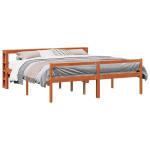Łóżko Drewniane 200×200 Brązowe z Szufladami Dwuosobowe do Sypialni 1102304 Łóżko Drewniane 200×200 Brązowe z Szufladami Dwuosobowe do Sypialni 1102304