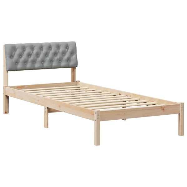 Łóżko Drewniane 90x200 Brązowe Rama Łóżka Jednoosobowe do Sypialni 1103595