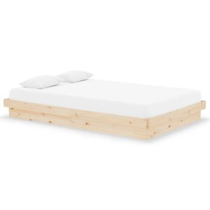 Łóżko Drewniane Brązowe Rama Łóżka Stelaż Do Pokoju Sypialni 120×190 cm 842207 Łóżko Drewniane Brązowe Rama Łóżka Stelaż Do Pokoju Sypialni 120×190 cm 842207