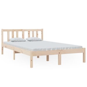 Łóżko Drewniane Brązowe Rama Łóżka Stelaż Do Pokoju Sypialni 120×200 cm 842768 Łóżko Drewniane Brązowe Rama Łóżka Stelaż Do Pokoju Sypialni 120×200 cm 842768