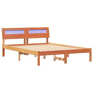 Łóżko Drewniane Brązowe Rama Łóżka Stelaż Do Pokoju Sypialni 140 x 190 cm 837228 Łóżko Drewniane Brązowe Rama Łóżka Stelaż Do Pokoju Sypialni 140 x 190 cm 837228