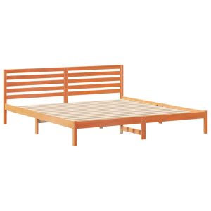 Łóżko Drewniane Brązowe Rama Łóżka Stelaż Do Pokoju Sypialni 180 x 220 cm 830520 Łóżko Drewniane Brązowe Rama Łóżka Stelaż Do Pokoju Sypialni 180 x 220 cm 830520