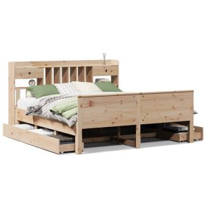 Łóżko Drewniane Brązowe Rama Łóżka Stelaż Do Pokoju Sypialni 180×200 cm 843151 Łóżko Drewniane Brązowe Rama Łóżka Stelaż Do Pokoju Sypialni 180×200 cm 843151