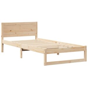 Łóżko Drewniane Brązowe Rama Łóżka Stelaż Do Pokoju Sypialni 90 x 200 cm 842635 Łóżko Drewniane Brązowe Rama Łóżka Stelaż Do Pokoju Sypialni 90 x 200 cm 842635