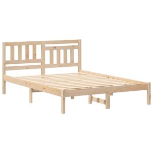 Łóżko Drewniane Brązowe Rama Łóżka Ze Stelażem Sypialnia Pokój 120 x 200 cm 830601 Łóżko Drewniane Brązowe Rama Łóżka Ze Stelażem Sypialnia Pokój 120 x 200 cm 830601