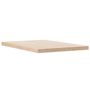 Łóżko Drewniane Brązowe Rama Łóżka Ze Stelażem Sypialnia Pokój 140 x 220 cm 837639 Łóżko Drewniane Brązowe Rama Łóżka Ze Stelażem Sypialnia Pokój 140 x 220 cm 837639