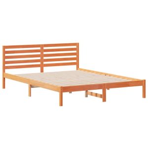 Łóżko Drewniane Brązowe Rama Łóżka Ze Stelażem Sypialnia Pokój 160 x 220 cm 830851 Łóżko Drewniane Brązowe Rama Łóżka Ze Stelażem Sypialnia Pokój 160 x 220 cm 830851