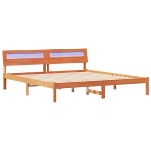 Łóżko Drewniane Brązowe Rama Łóżka Ze Stelażem Sypialnia Pokój 180 x 200 cm 837305 Łóżko Drewniane Brązowe Rama Łóżka Ze Stelażem Sypialnia Pokój 180 x 200 cm 837305