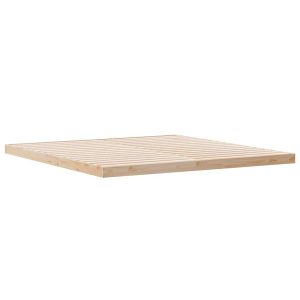 Łóżko Drewniane Brązowe Rama Łóżka Ze Stelażem Sypialnia Pokój 180 x 210 837521 Łóżko Drewniane Brązowe Rama Łóżka Ze Stelażem Sypialnia Pokój 180 x 210 837521