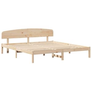 Łóżko Drewniane Brązowe Rama Łóżka Ze Stelażem Sypialnia Pokój 200 x 200 cm 837551 Łóżko Drewniane Brązowe Rama Łóżka Ze Stelażem Sypialnia Pokój 200 x 200 cm 837551