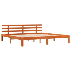 Łóżko Drewniane Brązowe Rama Łóżka Ze Stelażem Sypialnia Pokój 200 x 200 cm 843747 Łóżko Drewniane Brązowe Rama Łóżka Ze Stelażem Sypialnia Pokój 200 x 200 cm 843747