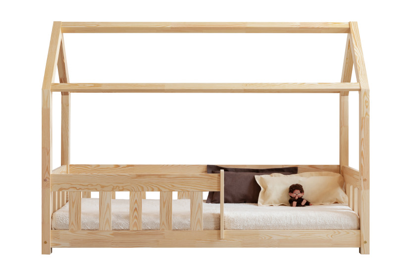 Łóżko drewniane domek dziecięce 90x200cm MBP ADEKO 157764