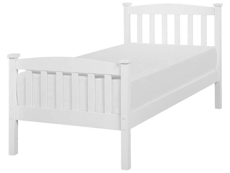 Łóżko drewniane pojedyncze 90x200 białe 165740