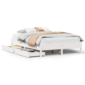 Łóżko drewniane rama łóżka sofa biała do sypialni pokoju 120×200 cm 721190 Łóżko drewniane rama łóżka sofa biała do sypialni pokoju 120×200 cm 721190