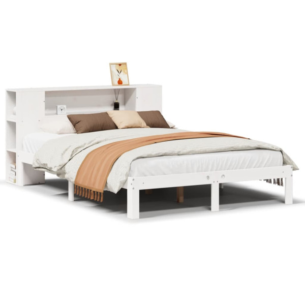 Łóżko Drewniane Rama Łóżka Sofa Biała Do Sypialni Pokoju 150x200 cm 728750