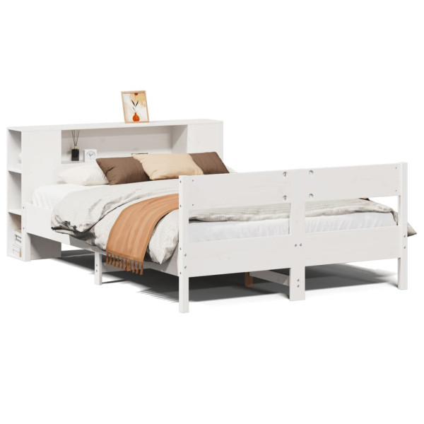 Łóżko Drewniane Rama Łóżka Sofa Biała Do Sypialni Pokoju 160x200 cm 724757
