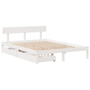Łóżko Drewniane Rama Łóżka Sofa Biała Do Sypialni Pokoju 160×200 cm 721387 Łóżko Drewniane Rama Łóżka Sofa Biała Do Sypialni Pokoju 160×200 cm 721387