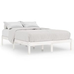 Łóżko Drewniane Rama Łóżka Sofa Biała Do Sypialni Pokoju 180×200 cm 477174 Łóżko Drewniane Rama Łóżka Sofa Biała Do Sypialni Pokoju 180×200 cm 477174