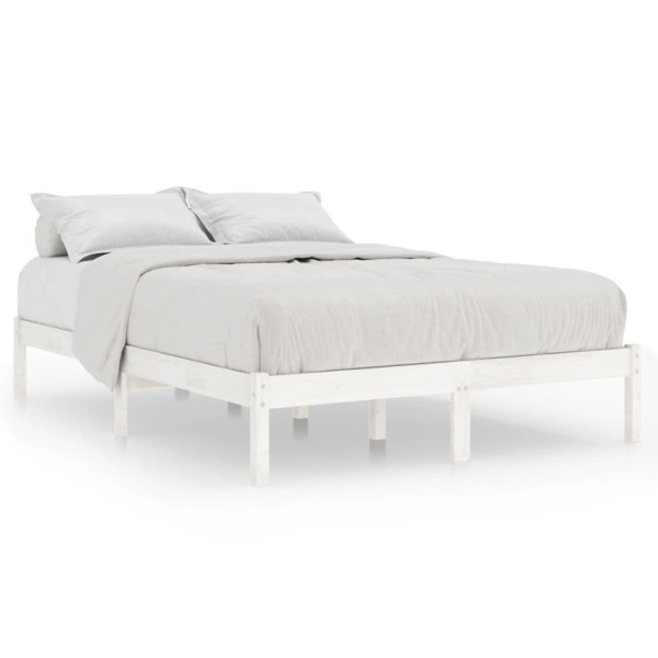 Łóżko Drewniane Rama Łóżka Sofa Biała Do Sypialni Pokoju 180x200 cm 477174
