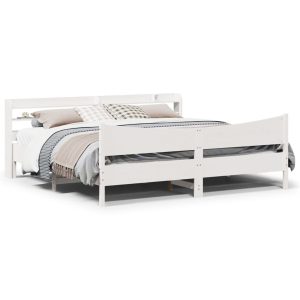 Łóżko Drewniane Rama Łóżka Sofa Biała Do Sypialni Pokoju 180×200 cm 721713 Łóżko Drewniane Rama Łóżka Sofa Biała Do Sypialni Pokoju 180×200 cm 721713