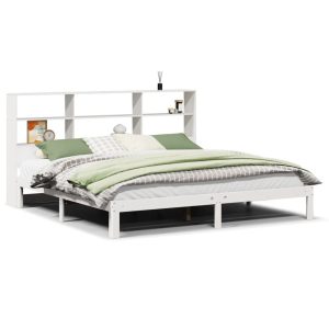 Łóżko Drewniane Rama Łóżka Sofa Biała Do Sypialni Pokoju 180×200 cm 721726 Łóżko Drewniane Rama Łóżka Sofa Biała Do Sypialni Pokoju 180×200 cm 721726