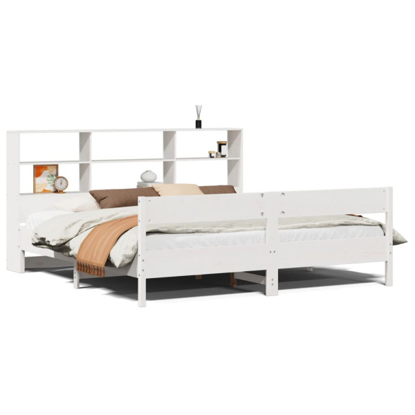 Łóżko Drewniane Rama Łóżka Sofa Biała Do Sypialni Pokoju 180x200 cm 722108