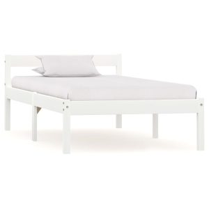 Łóżko Drewniane Rama Łóżka Sofa Biała Do Sypialni Pokoju 90 x 200 cm 721734 Łóżko Drewniane Rama Łóżka Sofa Biała Do Sypialni Pokoju 90 x 200 cm 721734