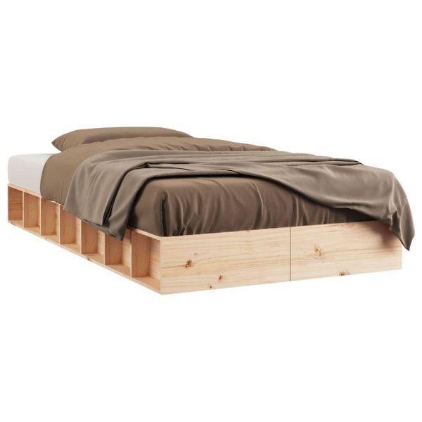 Łóżko Drewniane Rama Łóżka Sofa Brązowe Do Sypialni Pokoju 100 x 200 cm 477570
